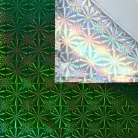 Пленка голография, зелёный, 70&times;100 см, рисунок МИКС