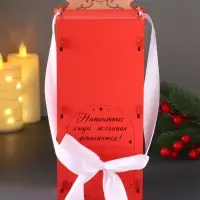 Шкатулка "Лошадка 2026" с сувениром, 12х10х27, красный