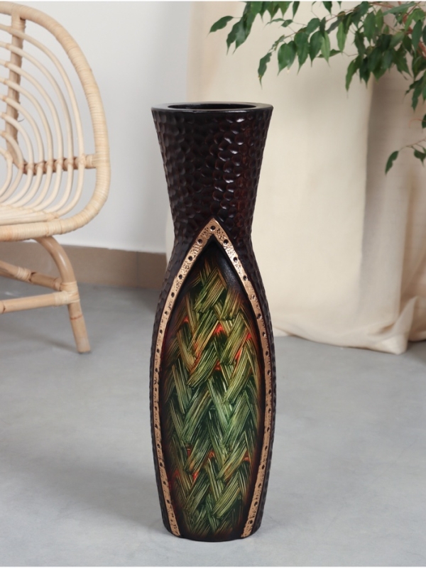 Ваза керамика напольная "Лоурэнс" 60х16 см, коричневый