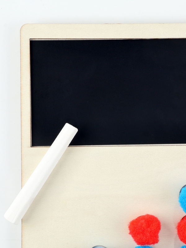 Развивающий набор "Учимся считать" с бомбошками 28*21см