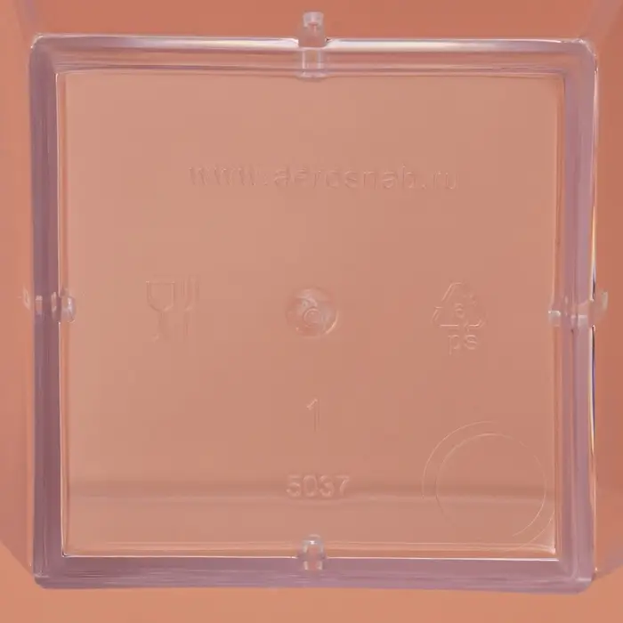 Форма пластиковая одноразовая для фуршета &laquo;Квадрат&raquo;, 60 мл, прозрачная