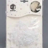 Гирлянда для декора из бусин, жемчужный