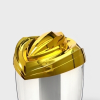 Башня пивная &laquo;Вавилон голд&raquo;, 3 л, ёмкость для льда, подсветка, пластик, золотистый