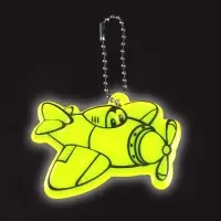 Светоотражающий элемент &laquo;Самолёт&raquo;, двусторонний, 6&times;5.5 см, МИКС