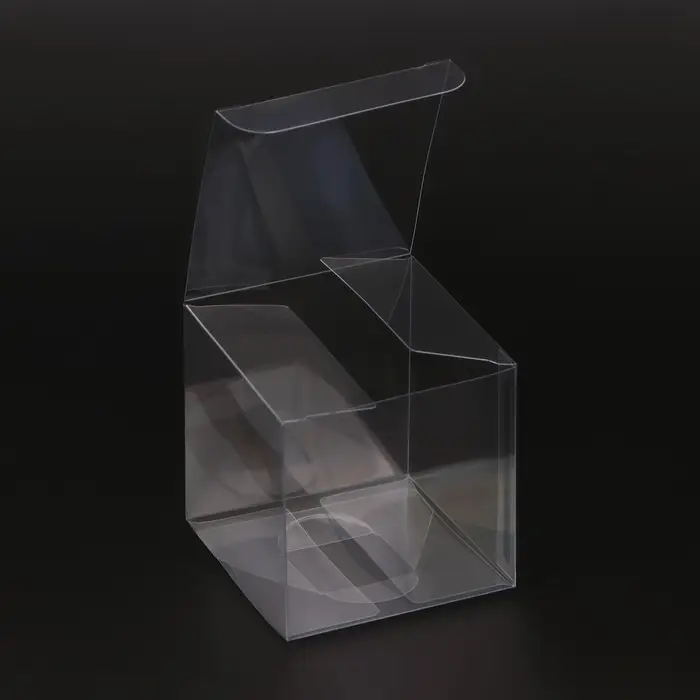 Складная коробка из PVC, прозрачная, 7&times;7&times;7 см