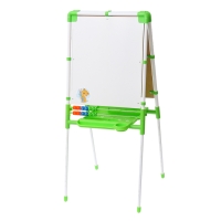 Мольберт детский двусторонний &laquo;Доска знаний&raquo;, регулируется по высоте, + учебные принадлежности, цвет салатовый