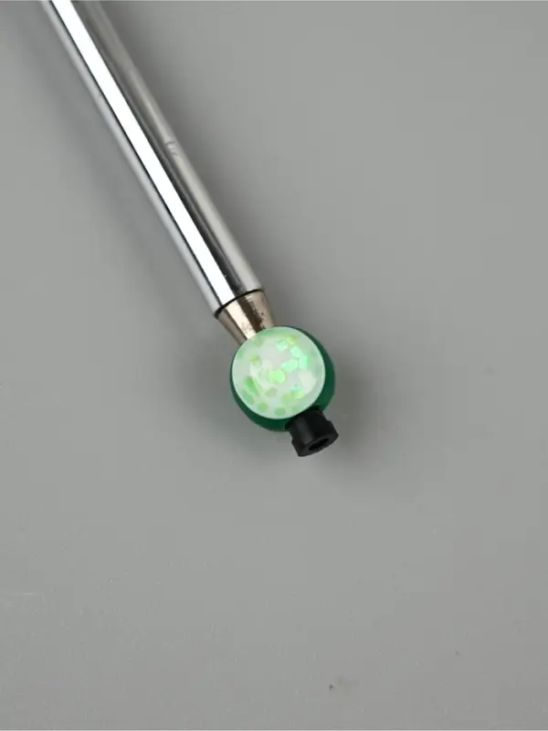 Перо белое+блестки золото (наконечник ручка), дл.25 см