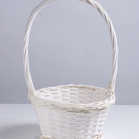 Корзина 27х27х14х43см, ива, белая Корзина 27х27х14х43см, ива, белая