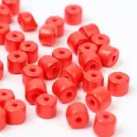 Бусины для творчества пластик цилиндр "Корал" набор 20 гр 0,6х0,6х0,5 см