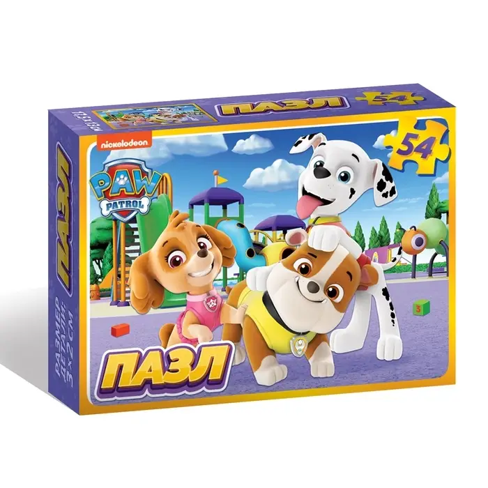 Пазл "Веселимся с щенками", Щенячий патруль, 54 элемента