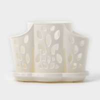 Подставка для столовых приборов &laquo;Камелия&raquo;, 3 отделения, цвет МИКС