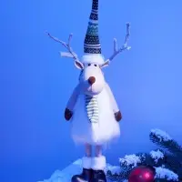 Фигура текстиль &laquo;Новогодний лосик&raquo; 58 см, 10 LED, от батареек АА&times;3, свечение тёплое белое