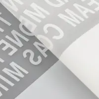 Пленка для цветов матовая, &laquo;Письмо прозрачное&raquo;, 58&times;58 см, белый