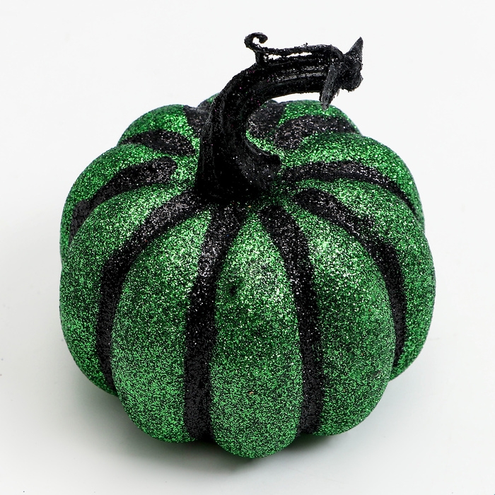 Декор Декор "Тыква" в зелёном цвете 9.5х9.5х12 см