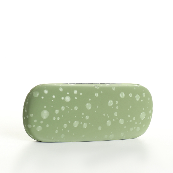 Футляр для очков на хлопушке, длина 16 см, цвет зелёный Футляр для очков на хлопушке, длина 16 см, цвет зелёный