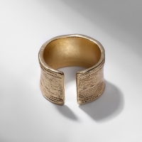 Кольцо «Тренд» рифлёное, цвет золото, безразмерное Кольцо «Тренд» рифлёное, цвет золото, безразмерное