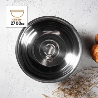 Миска из нержавеющей стали &laquo;Мэйли&raquo;, 2,7 л, 25&times;8 см