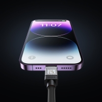 Кабель Baseus, Lightning - USB, 2.4 А, 2 м, чёрный