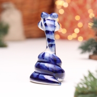 Сувенир "Змея", №9, гжель, 8 см