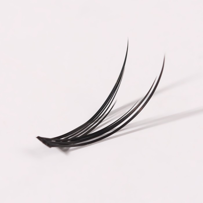 Набор накладных ресниц &laquo;Ласточкин хвост&raquo;, пучки, 12 мм, толщина 0,1 мм, изгиб С, 12 D