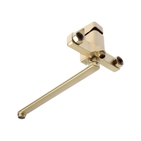 Смеситель для ванны Accoona A71126AW, однорычажный, излив 320 мм, душевой набор, золото Смеситель для ванны Accoona A71126AW, однорычажный, излив 320 мм, душевой набор, золото