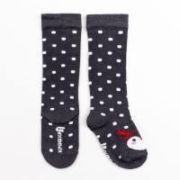 Новый год.Гольфы Крошка Я "Пингвин" 12-14 см, серый Новый год.Гольфы Крошка Я "Пингвин" 12-14 см, серый