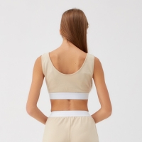 Топ женский MINAKU: Home collection цвет бежевый, р-р 48 Топ женский MINAKU: Home collection цвет бежевый, р-р 48