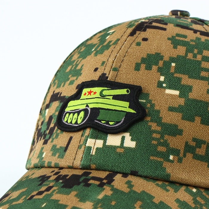 Карнавальная кепка &laquo;Военный&raquo;, нашивка-танк, р. 52&ndash;54