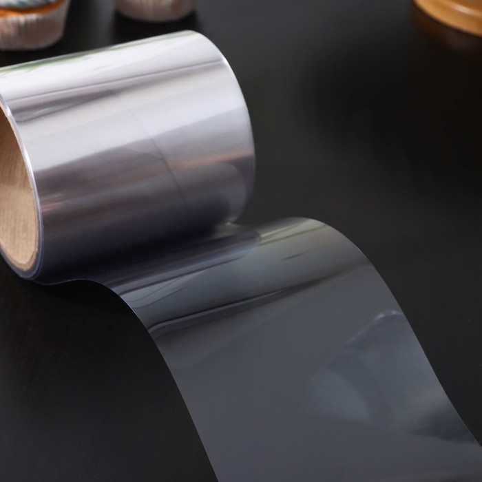 Лента ацетатная для обтяжки тортов Доляна, 200 мкр&times;100 мм&times;5 м, цвет прозрачный