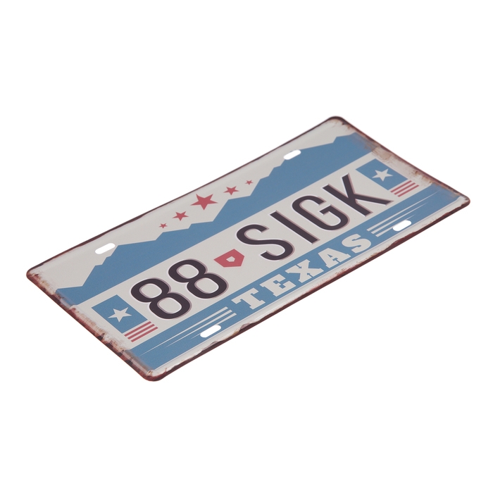 Декоративный номерной знак, "Техас", 30&times;15 см
