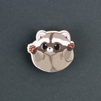 Значок деревянный &laquo;Хочу на ручки&raquo;, 3 х 2,8 см