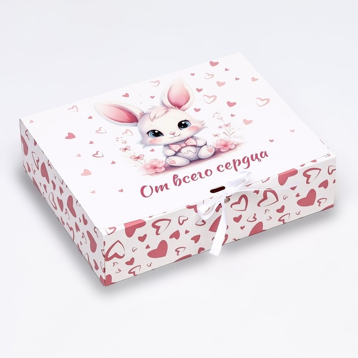 Коробка складная "От всего сердца" 31 х 24,5 х 8 см
