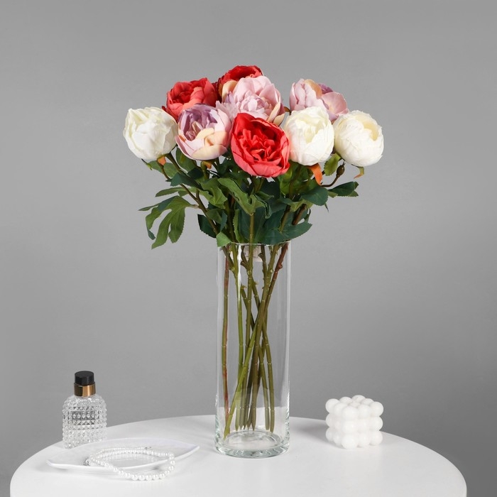 Ваза "Трубка 107" 30х10,7 см, 2,4л  2024 прозрачная