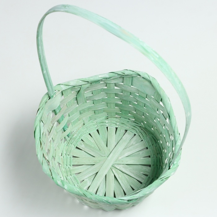 Набор корзин, 19х7,5х9,5/31 см, 22х9х11/34 см, 24х9х11,5/35 см, 3 шт, зелёные, бамбук