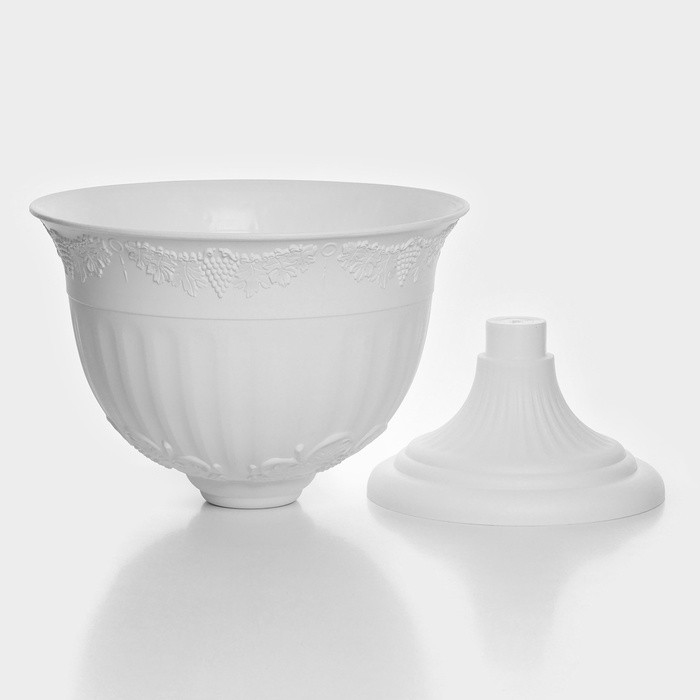 Кашпо уличное на ножке &laquo;Ангара&raquo;, 8 л, цвет белый