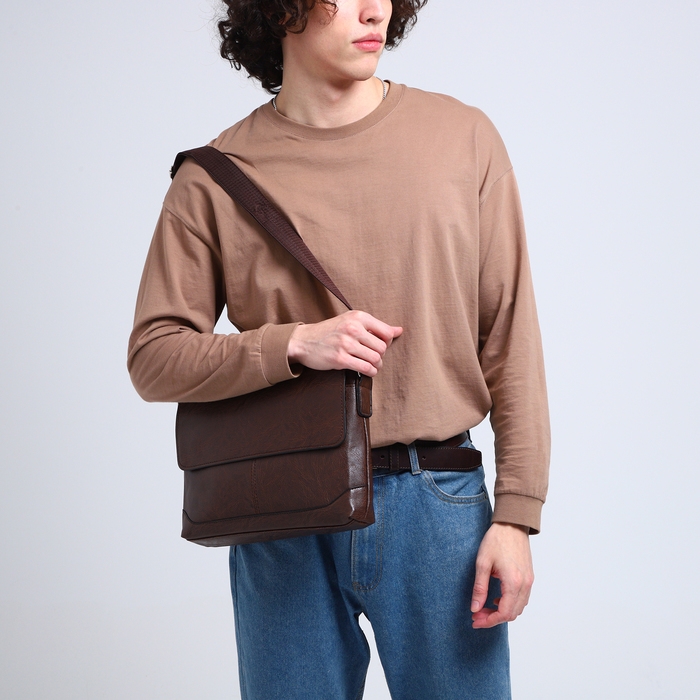Сумка мужская, цвет коричневый Сумка мужская, цвет коричневый