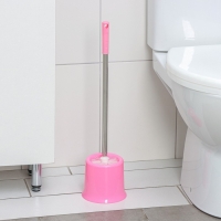 Ёршик для унитаза с подставкой, 13&times;53 см, цвет МИКС