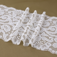 Кружевная эластичная ткань, 175 мм × 2,7 ± 0,5 м, цвет белый Кружевная эластичная ткань, 175 мм × 2,7 ± 0,5 м, цвет белый