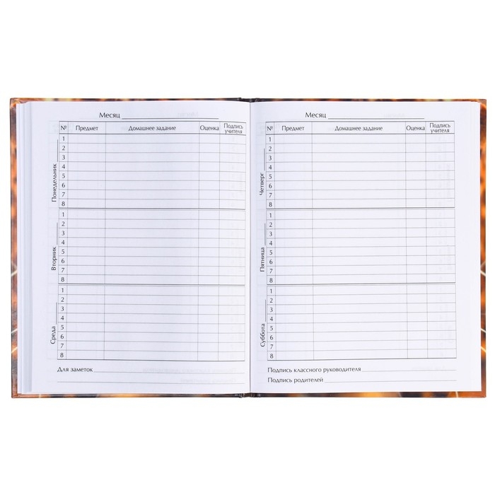 Дневник для 5-11 классов, "Леопард", твердая обложка 7БЦ, глянцевая ламинация, 48 листов