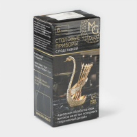 Набор ложек на подставке Magistro &laquo;Золотой лебедь&raquo;, 7,5&times;5&times;14 см, цвет золотой