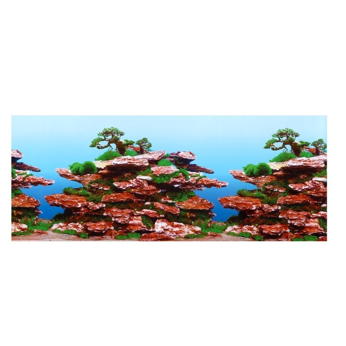 Фон для аквариума двухсторонний, 30 см, рулон 15 м