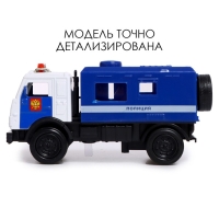Грузовик металлический &laquo;КАМАЗ. Армия&raquo;, 1:52, инерционный, звуковые и световые эффекты, цвет синий