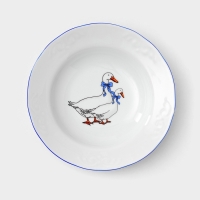 Сервиз фарфоровый столовый &laquo;Гуси&raquo;, 48 предметов