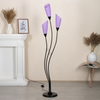Торшер "Айрис" 3хЕ27 15Вт черно-фиолетовый h.167 см Торшер "Айрис" 3хЕ27 15Вт черно-фиолетовый h.167 см