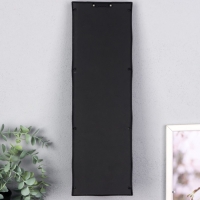 Подсвечник пластик, стекло на 1 свечу "Отражение веры" d-4 см чёрная 8х12х41 см