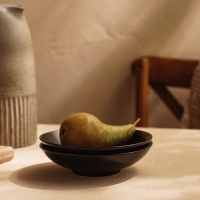 Набор мисок фарфоровых SL Home &laquo;Дарк&raquo;, 380 мл, d=16,5 см, цвет чёрный