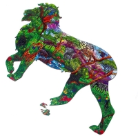 Пазл деревянный фигурный &laquo;Лев. Дикие джунгли&raquo;, 173 элементов