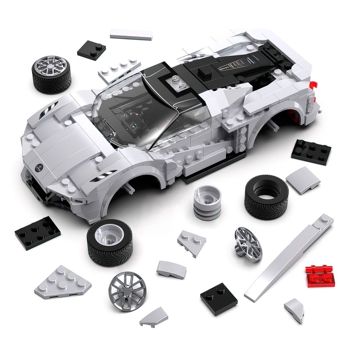 Конструктор радиоуправляемый &laquo;Спорткар&raquo;, 308 деталей