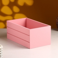 Кашпо деревянное 25х14х11 см Розовый Коралл Кашпо деревянное 25х14х11 см Розовый Коралл