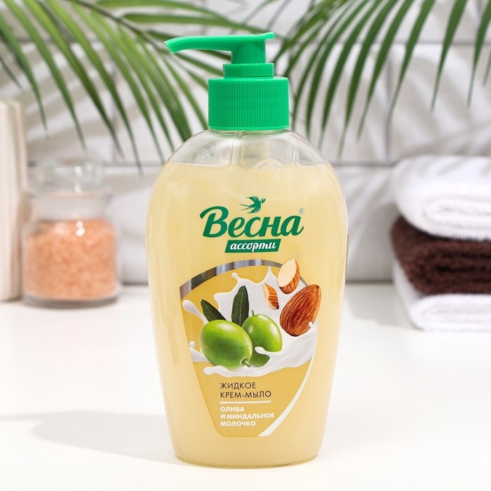 Крем-мыло &laquo;Олива и миндальное молочко&raquo;, 280 мл